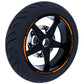 DualColorStampe Set di Strisce Cerchi Moto per 2 Ruote da 15" a 19" Pollici - Stickers Ruote Moto - Adesivi Cerchi Moto - Design Racing D0115