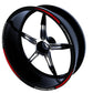 DualColorStampe Set di Strisce Cerchi Moto per 2 Ruote da 15" a 19" Pollici - Adesivi Ruote Moto Resistenti - Adesivi Cerchi Moto - Design Racing D0114