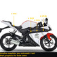 DualColorStampe Adesivi Compatibili con Yamaha YZF-R125 R125 - Design Scacchiera Teschio - Personalizzazione Moto M0166