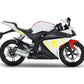 DualColorStampe Adesivi Compatibili con Yamaha YZF-R125 R125 - Design Scacchiera Teschio - Personalizzazione Moto M0166