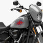 DualColorStampe® Adesivi Compatibili con Harley-Davidson bandiera londinese LONDON skull serbatoio Set 2 stickers Moto Motorbike COD. M0359