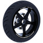 DualColorStampe Confezione Adesivi Set Completo di Cerchi Strisce per Moto per 2 Ruote da 17'' pollici strips Design Racing STREET EATER D0118