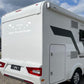 Adesivo sticker camper frase frasi CASA È DOVE LA PARCHEGGI -caravan roulotte- accessori grafiche fiancata scegli colore cod. 0426 (cm 56 x 25)