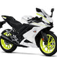 DualColorStampe Confezione Adesivi Set Completo di Cerchi Strisce per Moto per 2 Ruote da 17'' pollici strips Design Racing NAPOLI D0116