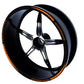 DualColorStampe Set di Strisce Cerchi Moto per 2 Ruote da 15" a 19" Pollici - Stickers Ruote Moto - Adesivi Cerchi Moto - Design Racing D0115