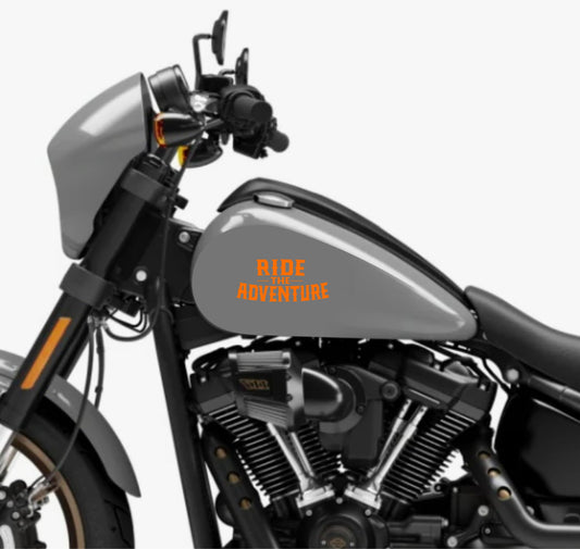 DualColorStampe® Adesivi Compatibili con Harley-Davidson Tribale RIDE THE ADVENTURE serbatoio DX-SX stickers Moto Motorbike COD. M0350
