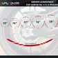 DualColorStampe Set di Strisce Cerchi Moto per 2 Ruote da 15" a 19" Pollici | Adesivi Ruote Moto | Adesivi Cerchi Moto Resiste a Pioggia e Sole | Design Racing D0124