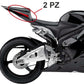 DualColorStampe Adesivi Compatibili con Honda CBR 600 RR (2007-2010) carena moto stickers Moto Motorbike BANDIERA ITALIANA COD.M0317