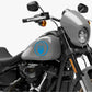 DualColorStampe® Adesivi Compatibili con Harley-Davidson TESCHIO skull serbatoio Set 2 stickers Moto Motorbike COD. M0358