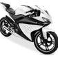DualColorStampe Adesivi Compatibili con Yamaha YZF-R125 R125 (DX-SX) Carena moto decal stickers Design sport Tribale M0130