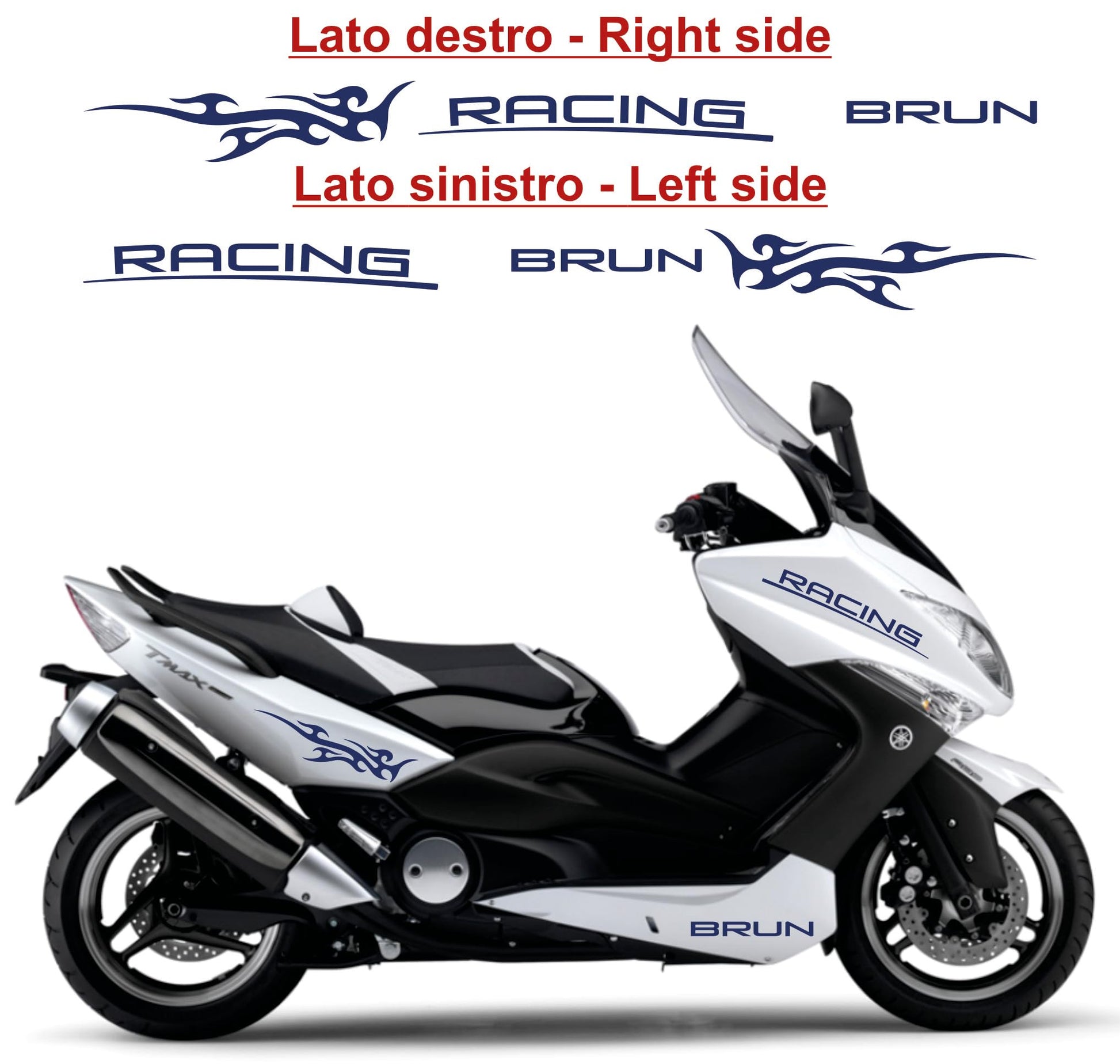  set adesivi decal vinile