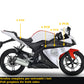 DualColorStampe Adesivi Compatibili con Yamaha YZF-R125 R125 - Design Scacchiera Teschio - Personalizzazione Moto M0166