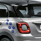 DualColorStampe Adesivi con zampe di gatto cane stickers con stampe di zampa di animale impronte di zampe decalcomanie 0010