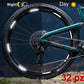 Adesivi Cerchi Bici MTB Riflettenti 26'' - 27,5'' - 28-29'' Pollici Ruota Bici MTB Bike (Set 32 PZ) catarifrangente Stickers rifrangente Cerchi MTB cerchioni COD. B0148