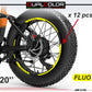 DualColorStampe Adesivi Cerchi Bici FAT BIKE 20'' - Stickers per Ruote Fat Bike MTB, Accessori Bici COD. B0206