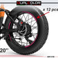DualColorStampe Adesivi Cerchi Bici FAT BIKE 20'' Pollici Ruota Bici accessori Fat bike MTB Stickers Cerchi COD. B0203
