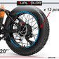 DualColorStampe Adesivi Cerchi Bici FAT BIKE 20'' - Stickers per Ruote Fat Bike MTB, Accessori Bici COD. B0206
