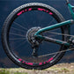 DualColorStampe Adesivi Cerchi Bici 26'' - 27,5'' - 28-29'' Pollici Ruota Bici MTB Bike Stickers Cerchi MTB - B0201
