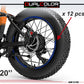 DualColorStampe Adesivi Cerchi Bici FAT BIKE 20'' - Stickers per Ruote Fat Bike MTB, Accessori Bici COD. B0206