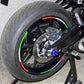 Strisce Cerchi Moto con colori della BANDIERA ITALIANA per 2 Ruote da 15" a 19" Pollici D0152