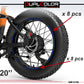 DualColorStampe Adesivi Cerchi Bici FAT BIKE 20'' - Stickers per Ruote Fat Bike MTB, Accessori Bici COD. B0205