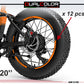 DualColorStampe Adesivi Cerchi Bici FAT BIKE 20'' - Stickers per Ruote Fat Bike MTB, Accessori Bici COD. B0206
