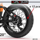 DualColorStampe Adesivi Cerchi Bici FAT BIKE 20'' - Stickers per Ruote Fat Bike MTB, Accessori Bici COD. B0206