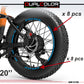 DualColorStampe Adesivi Cerchi Bici FAT BIKE 20'' - Stickers per Ruote Fat Bike MTB, Accessori Bici COD. B0205