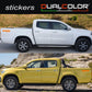 DualColorStampe® Adesivi 4x4 per Pickup e Auto - Resistenti e Impermeabili - Ideali per Tutti i Modelli - Set da 2 Pezzi decal auto tuning 0420