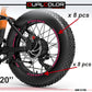 DualColorStampe Adesivi Cerchi Bici FAT BIKE 20'' - Stickers per Ruote Fat Bike MTB, Accessori Bici COD. B0205
