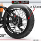 DualColorStampe Adesivi Cerchi Bici FAT BIKE 20'' - Stickers per Ruote Fat Bike MTB, Accessori Bici COD. B0206