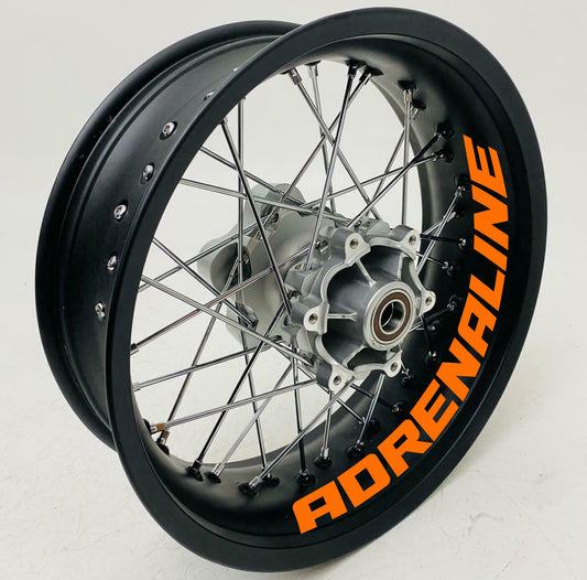 DualColorStampe Adesivi interno cerchi moto 17 POLLICI decal stickers cerchioni gomme strisce moto ADRENALINE COD.D0107