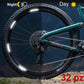 Adesivi Cerchi Bici MTB Riflettenti 26'' - 27,5'' - 28-29'' Pollici Ruota Bici MTB Bike (Set 32 PZ) catarifrangente Stickers rifrangente Cerchi MTB cerchioni COD. B0148