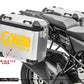DualColorStampe Set 2 Adesivi Valigie Moto alluminio Adventure Trail off Road Sport 4x4 Racing stickers valigia NORD AMERIKA COD. M0309