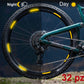 Adesivi Cerchi Bici MTB Riflettenti 26'' - 27,5'' - 28-29'' Pollici Ruota Bici MTB Bike (Set 32 PZ) catarifrangente Stickers rifrangente Cerchi MTB cerchioni COD. B0148