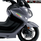 DualColorStampe Adesivi Stickers Bandiera Italiana Italia Tuning Sport Racing 6 Unità | Adesivo Bandiera Spagna per Auto Moto Scooter Quad Caschi | Resistenti alla Pioggia e al Sole