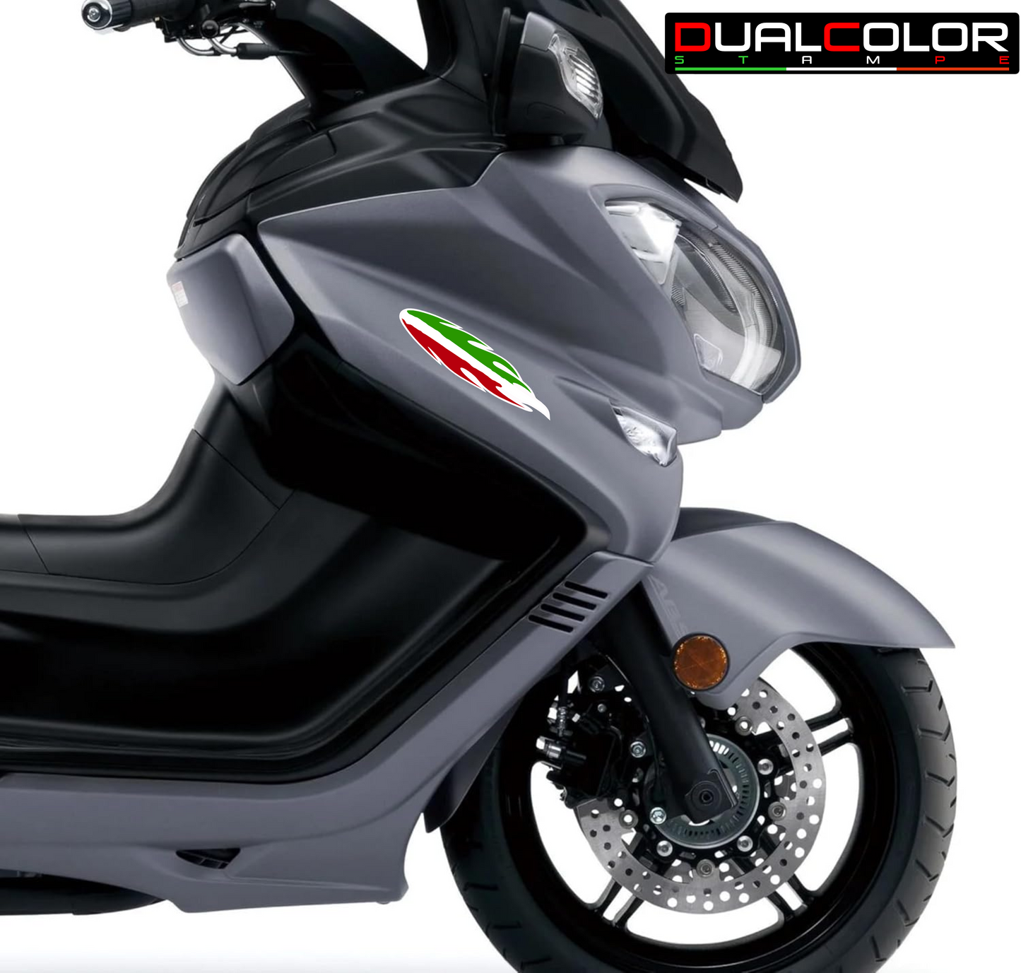 DualColorStampe Adesivi Stickers Bandiera Italiana Italia Tuning Sport Racing 6 Unità | Adesivo Bandiera Spagna per Auto Moto Scooter Quad Caschi | Resistenti alla Pioggia e al Sole