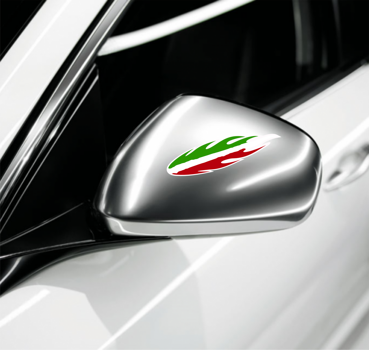 DualColorStampe Adesivi Stickers Bandiera Italiana Italia Tuning Sport Racing 6 Unità | Adesivo Bandiera Spagna per Auto Moto Scooter Quad Caschi | Resistenti alla Pioggia e al Sole