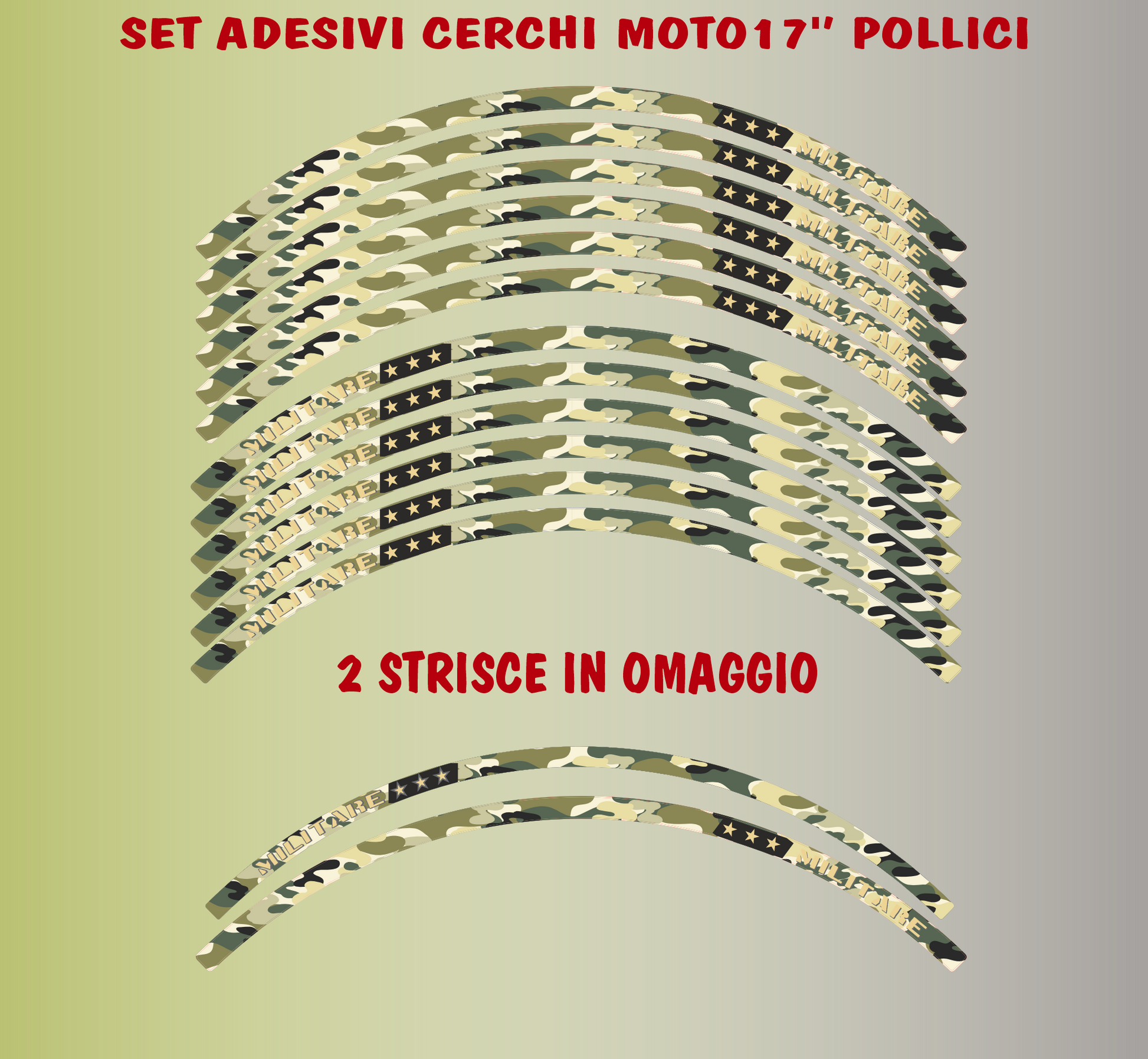 set adesivi decal vinile