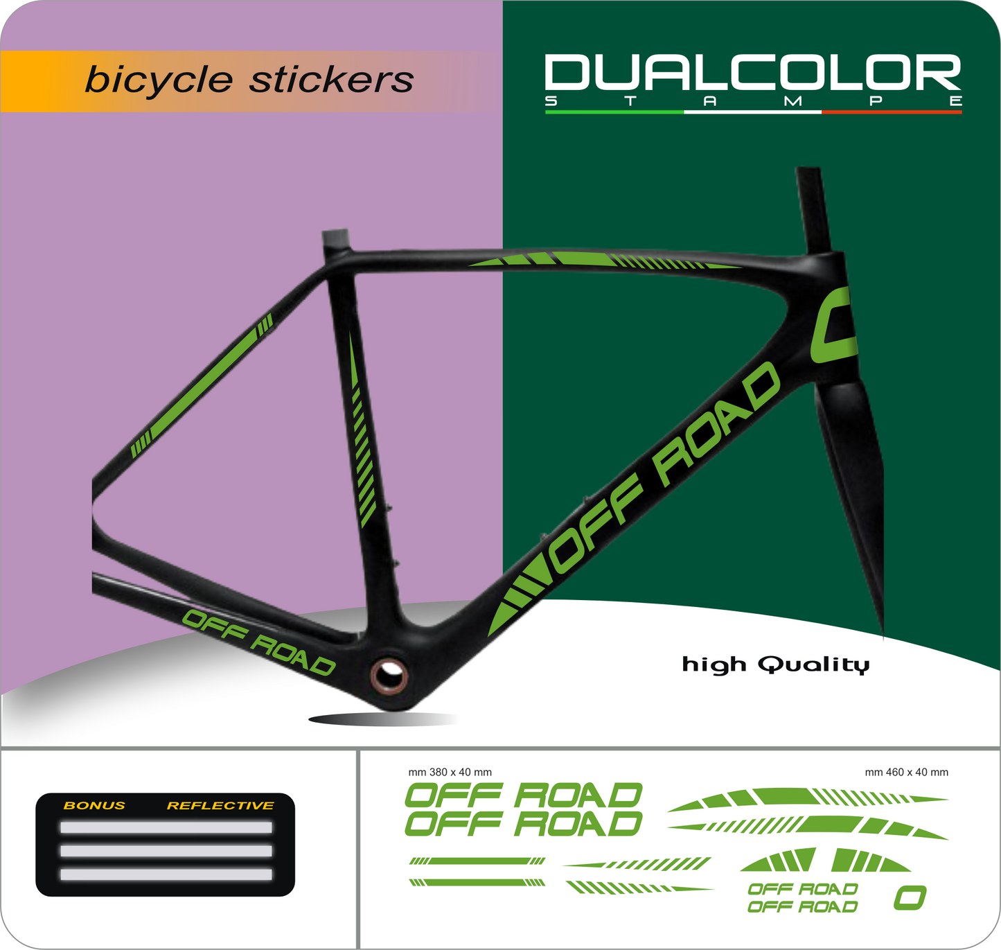 DualColor imprime VTT cadre autocollants Protection pour cadre de vélo Film de protection vtt VTT B0064