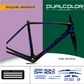 DualColor imprime VTT cadre autocollants Protection pour cadre de vélo Film de protection vtt VTT B0064