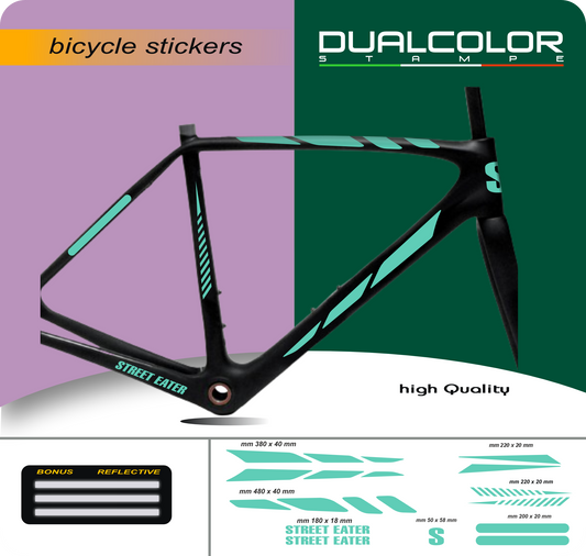 DualColor Prints MTB Frame Stickers Bescherming voor Fietsframe Beschermfolie MTB Mountainbike B0064