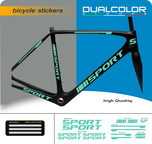 DualColor Prints MTB Frame Stickers Protección para cuadro de bicicleta Película protectora MTB Mountain Bike B0064