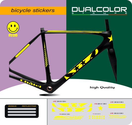 DualColor imprime VTT cadre autocollants Protection pour cadre de vélo Film de protection vtt VTT B0064