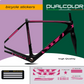 DualColor Prints MTB Frame Stickers Protección para cuadro de bicicleta Película protectora MTB Mountain Bike B0064