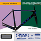 DualColor imprime VTT cadre autocollants Protection pour cadre de vélo Film de protection vtt VTT B0064