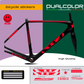 DualColor Prints MTB Frame Stickers Protección para cuadro de bicicleta Película protectora MTB Mountain Bike B0064