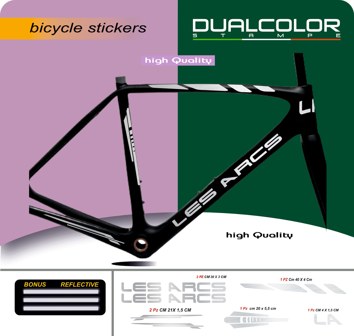 DualColor Prints MTB Frame Stickers Bescherming voor Fietsframe Beschermfolie MTB Mountainbike B0064