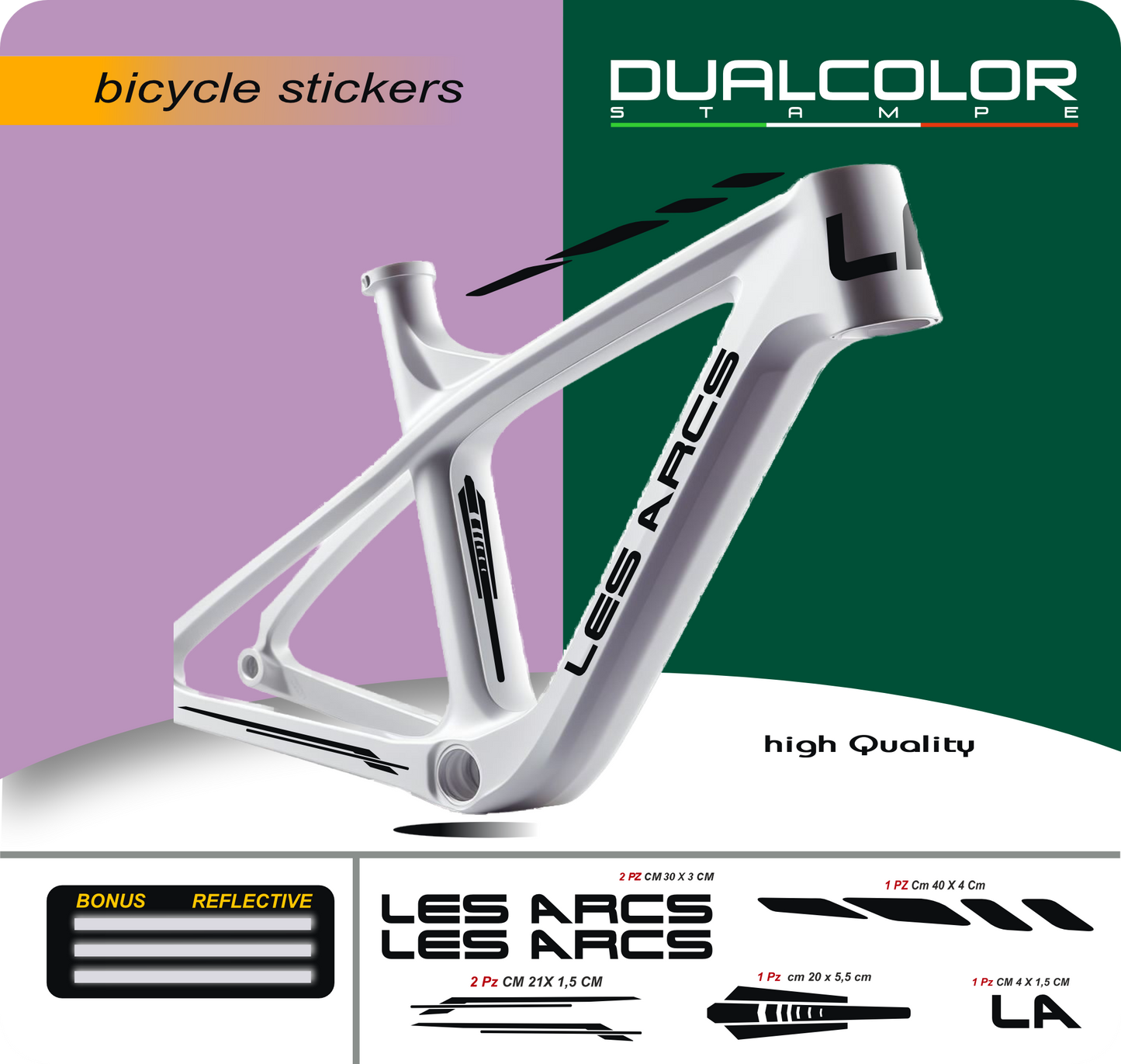 DualColor Prints MTB Frame Stickers Protection for Bicycle Frame Protective Film MTB Mountain Bike B0064