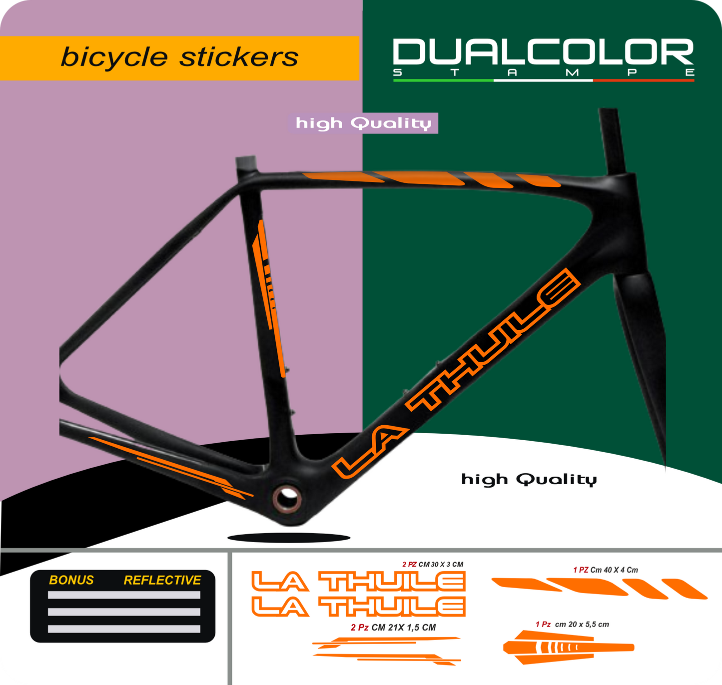 DualColor Prints MTB Frame Stickers Protection for Bicycle Frame Protective Film MTB Mountain Bike B0064